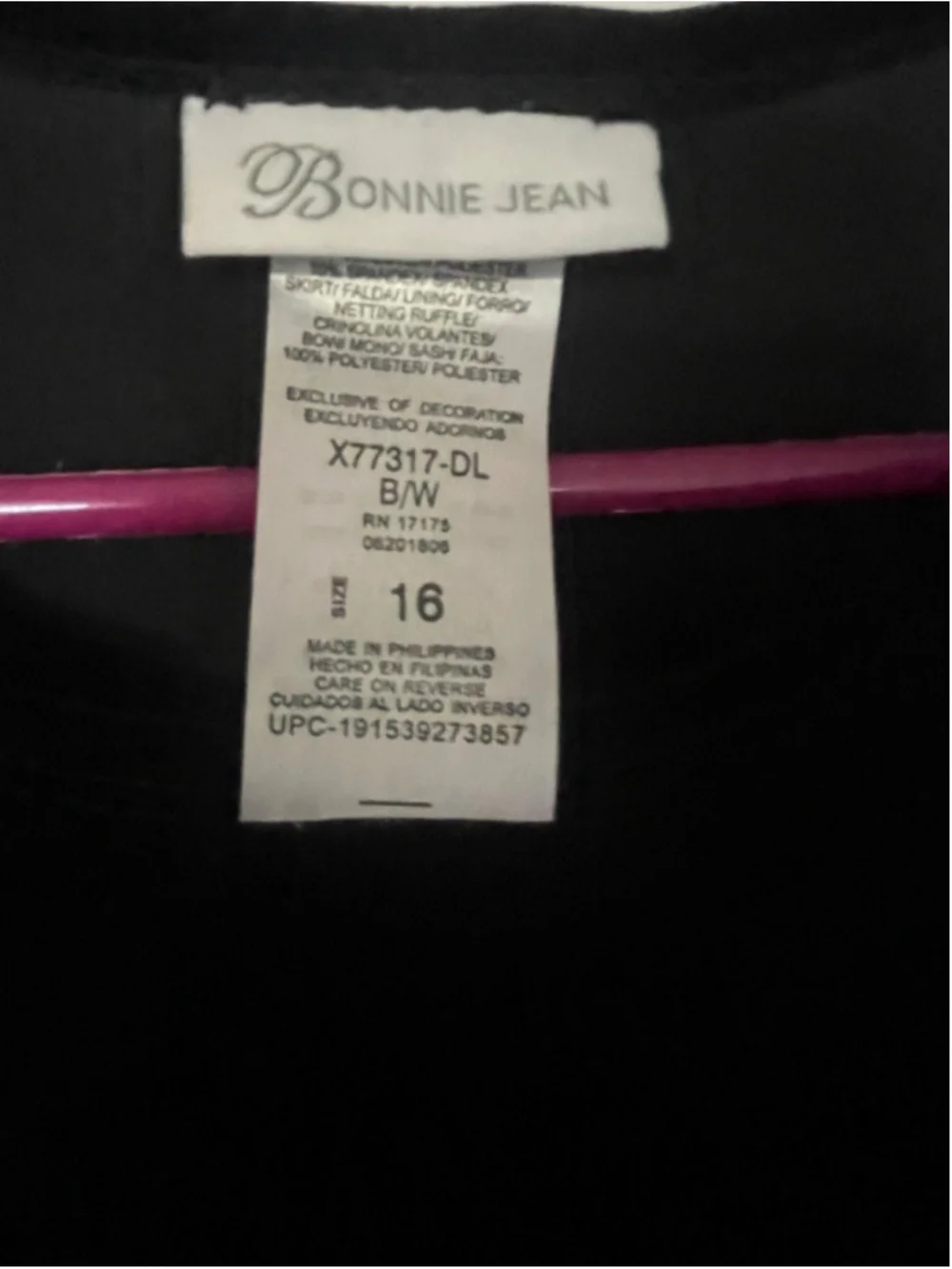 Bonnie Jean black long